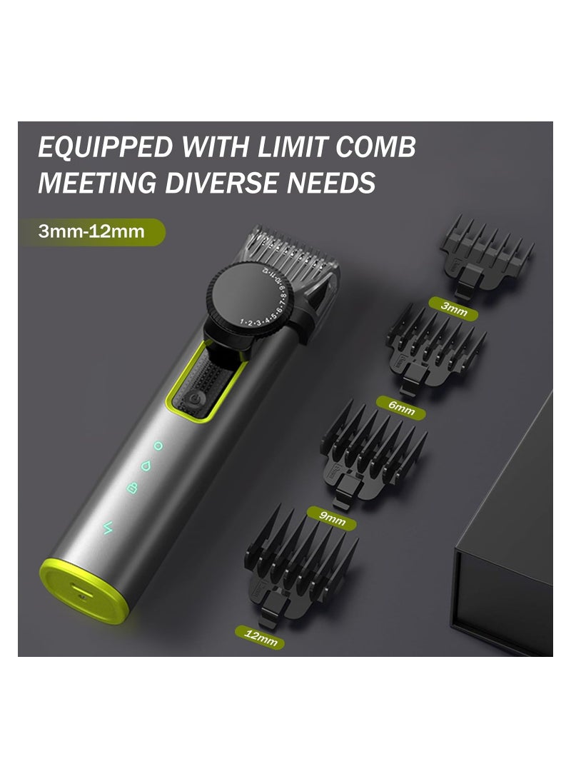 Beard Trimmer for Men Adjustable, Hair Clippers Rechargeable Electric Cordless Kit, Waterproof Professional Barbers Set, Mens Mustache Trimmers, Electric Razor Shaver for Nose Body Face Mustache - Image 5